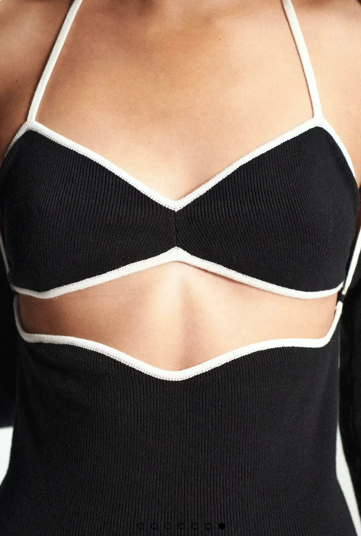 Wynn Hamlyn Palm Maxi Dress Black Size S/AU 8 - Image 5