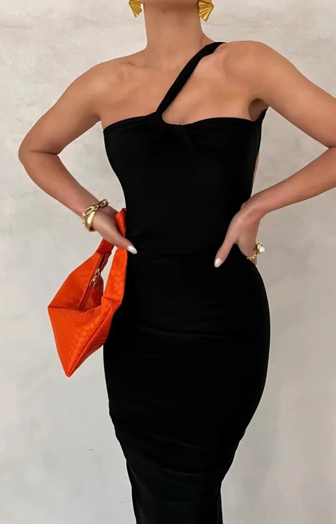 Melani the Label Melina Dress Black Size 8  for rent on The Volte - main image