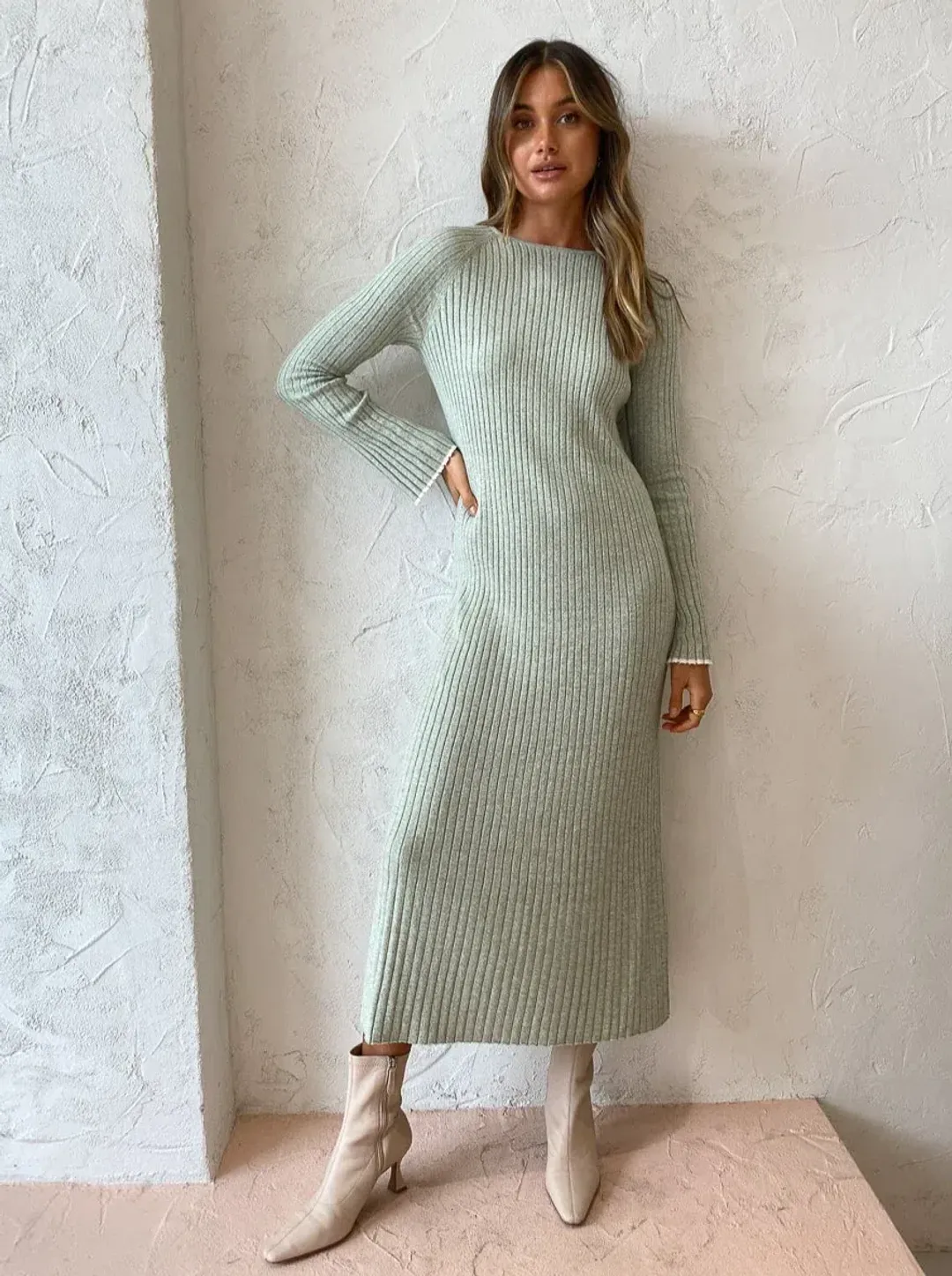 Friends with Frank Thea Dress in Pistachio Twist Size M/Au 10 for rent on The Volte - main image