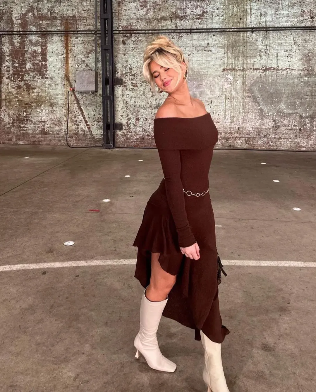 Arcina Ori Bella Dress Brown Size XS / Au 6 for rent on The Volte - main image