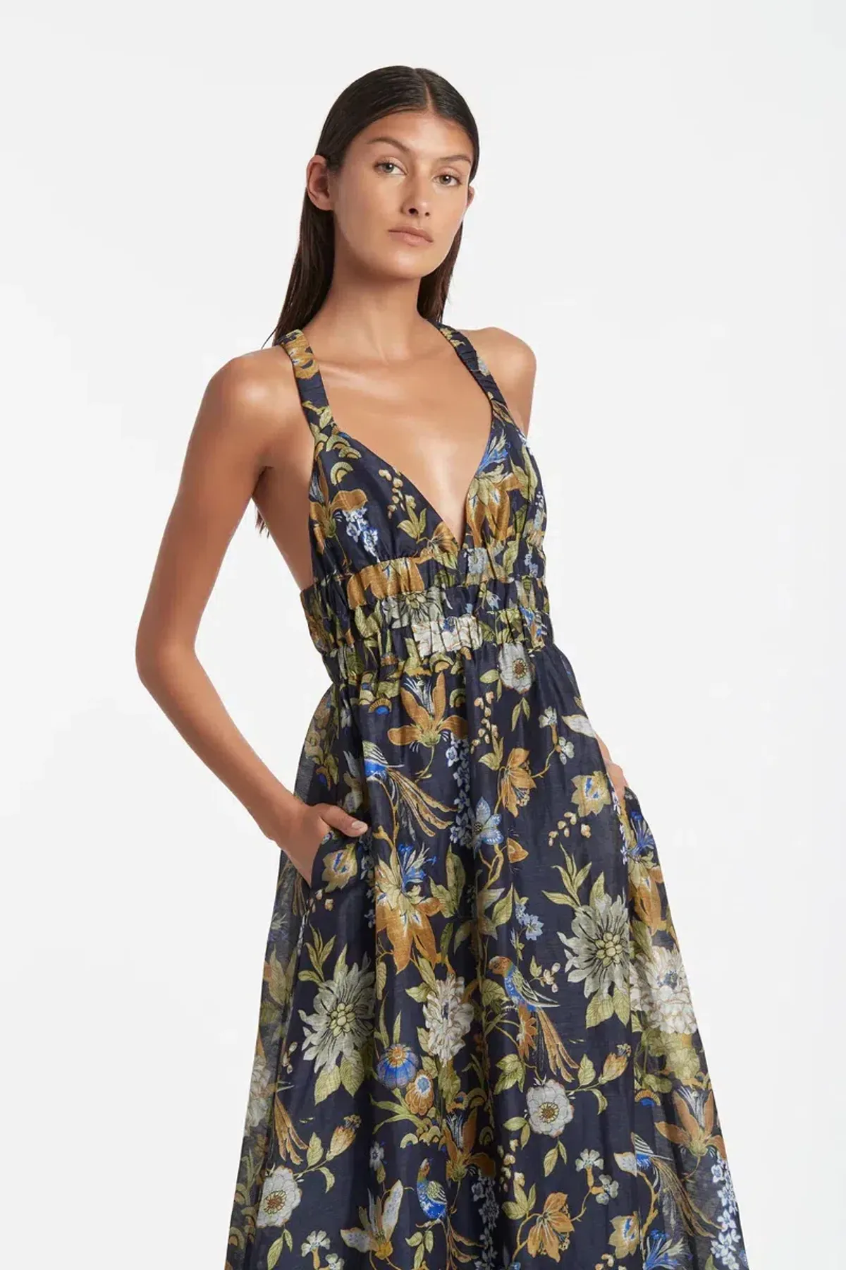 Sir The Label Lilian V Neck Gown Floral Size 1 / Au 8 - Image 2