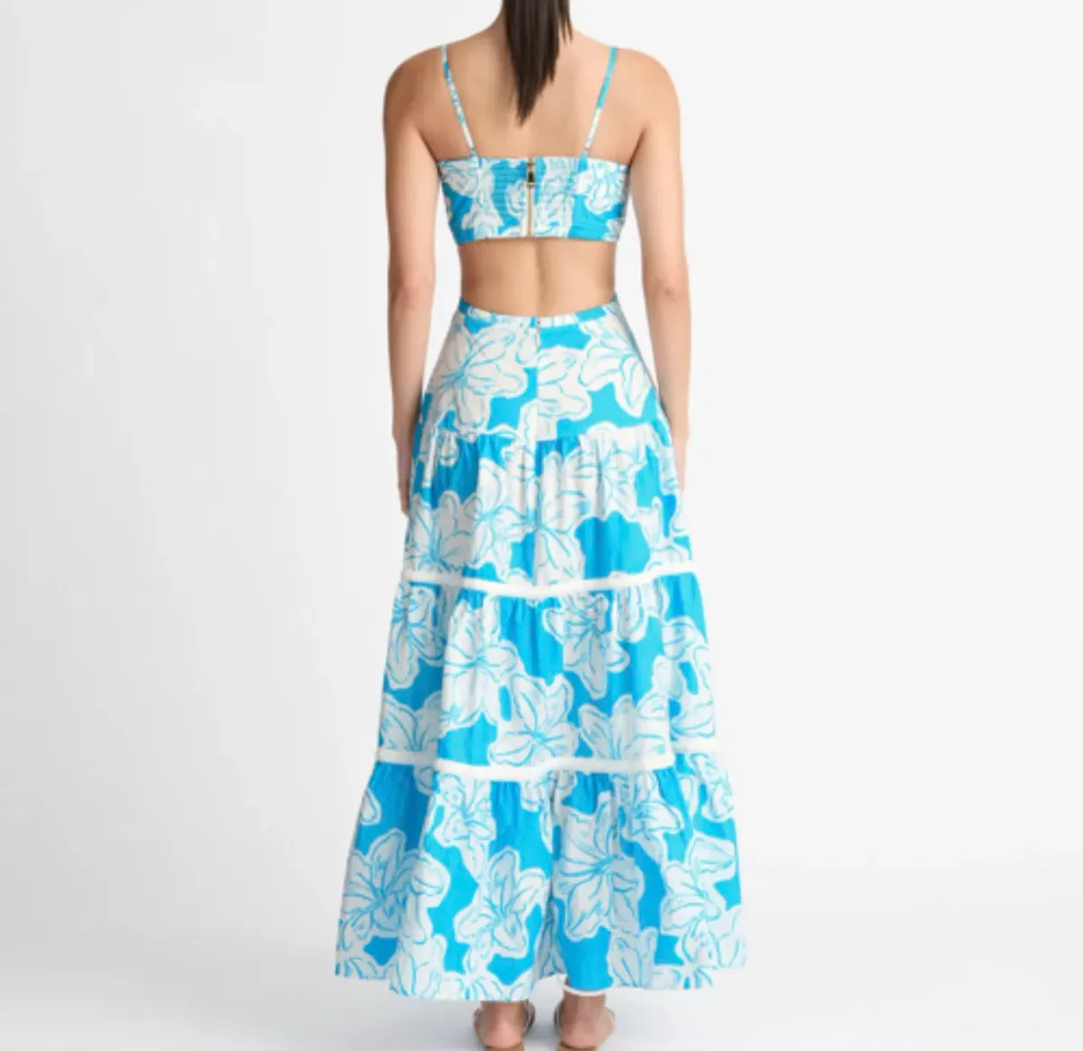 Sheike Tropic Breeze Maxi Dress Blue Size 10 - Image 3