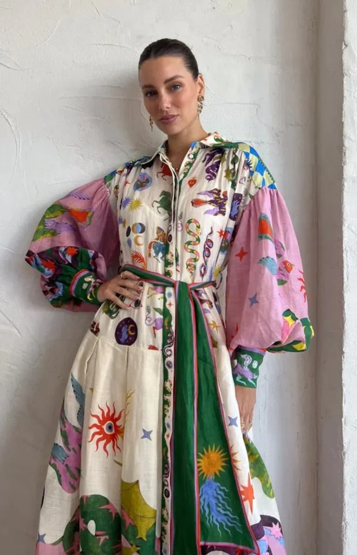 Alemais Seeker Shirt Dress Multi Size Size AU 8 - Image 2