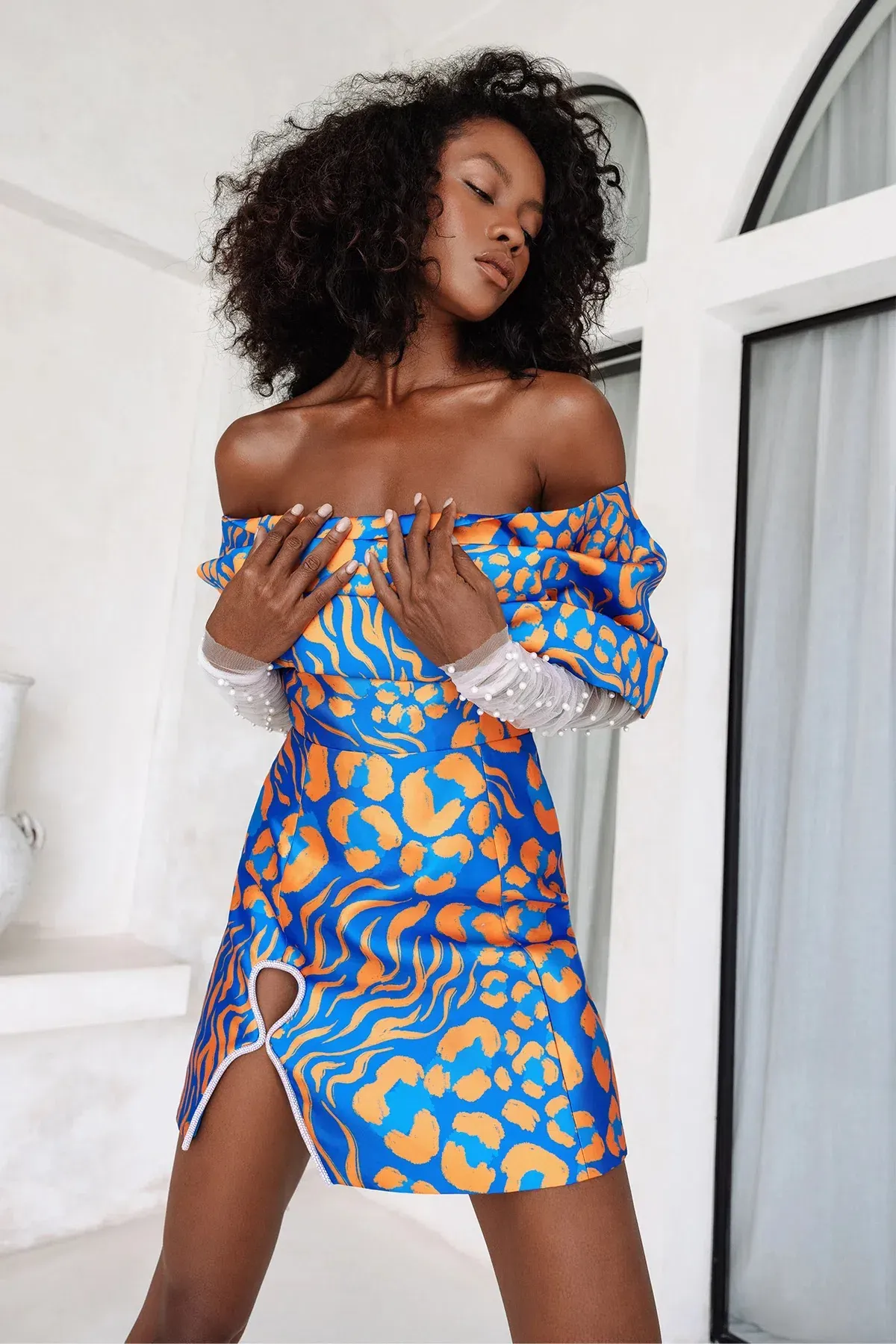 Eliya The Label Lola Mini Dress Print Size 8 - Image 3