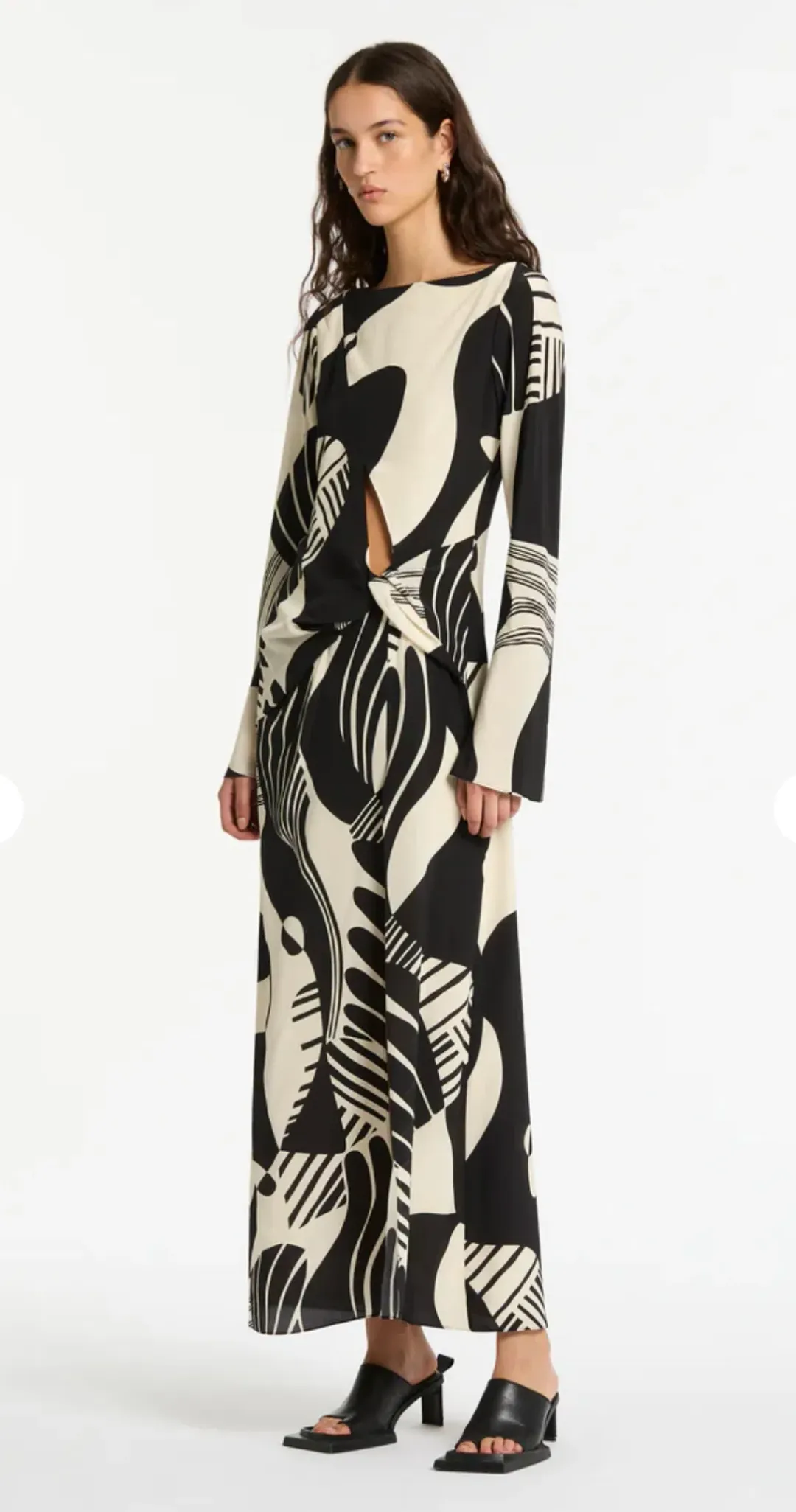 Sir the Label Realisme Twist Maxi Dress Print Size 2 / Au 10 for rent on The Volte - main image