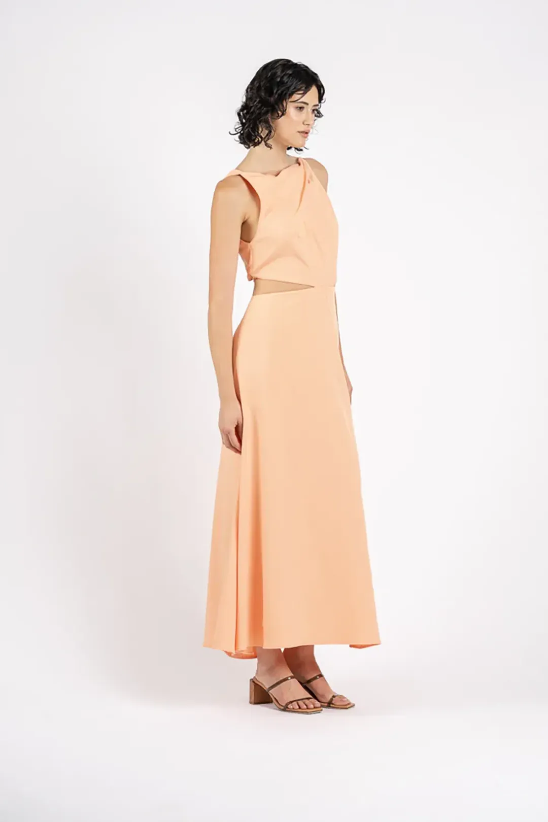 One Fell Swoop Bijoux Maxi in Melon Orange Size 8 for rent on The Volte - main image