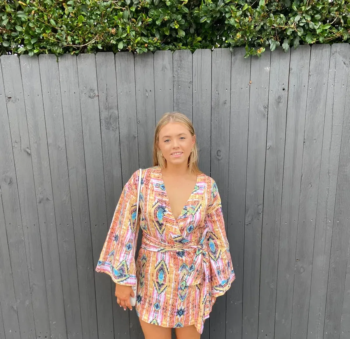 Coco Willow Kenya Aztex Dress Multi Print Size 8 - Image 3