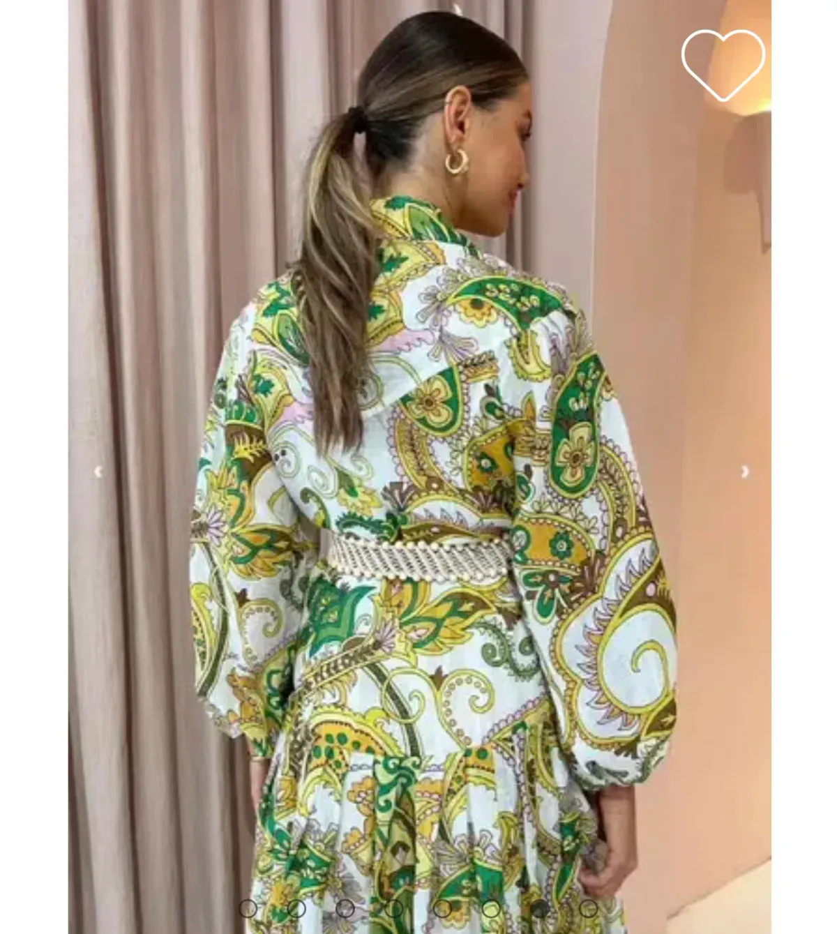 Alemais Octavia V Neck Shirtdress Print Size 12 - Image 3