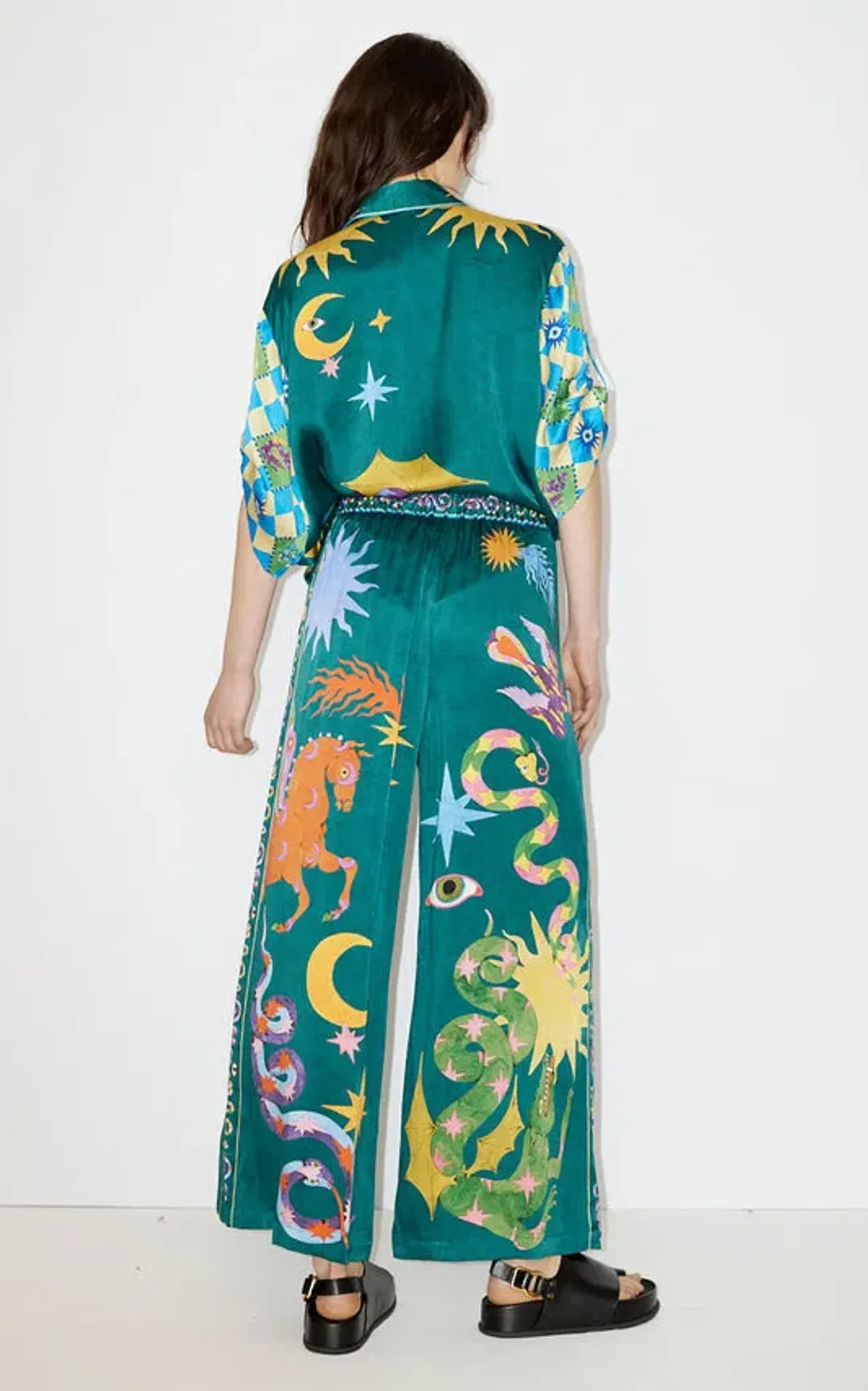 Alemais Guardian Shirt and Pant Set Multi Size 10 for rent on The Volte - main image