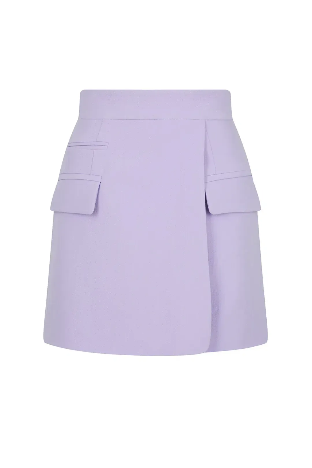 Shona Joy Irena Wrap Mini Skirt in Lavender Size 8 for rent on The Volte - main image