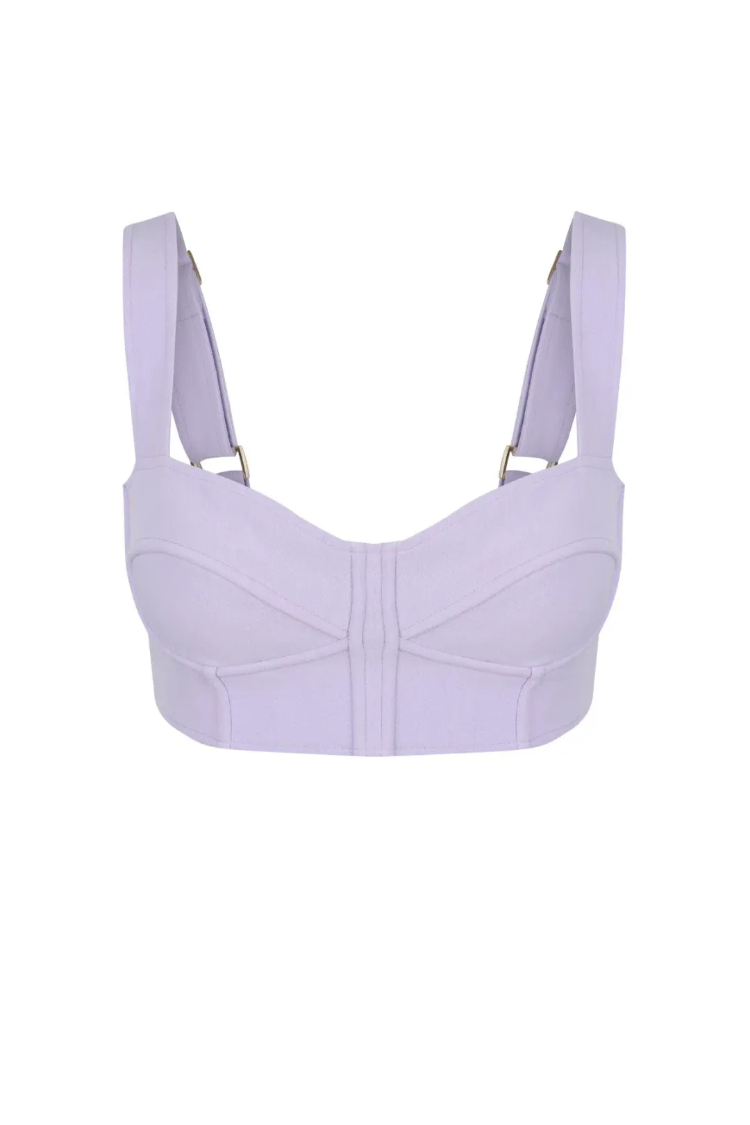 Shona Joy Irena Corded Bustier in Lavender Size 8 for rent on The Volte - main image