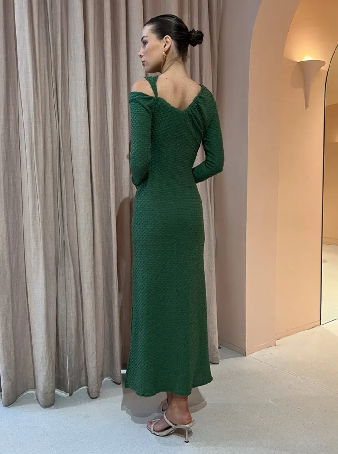 One Fell Swoop Faith Maxi Dress In Forrest Size 8 for rent on The Volte - main image