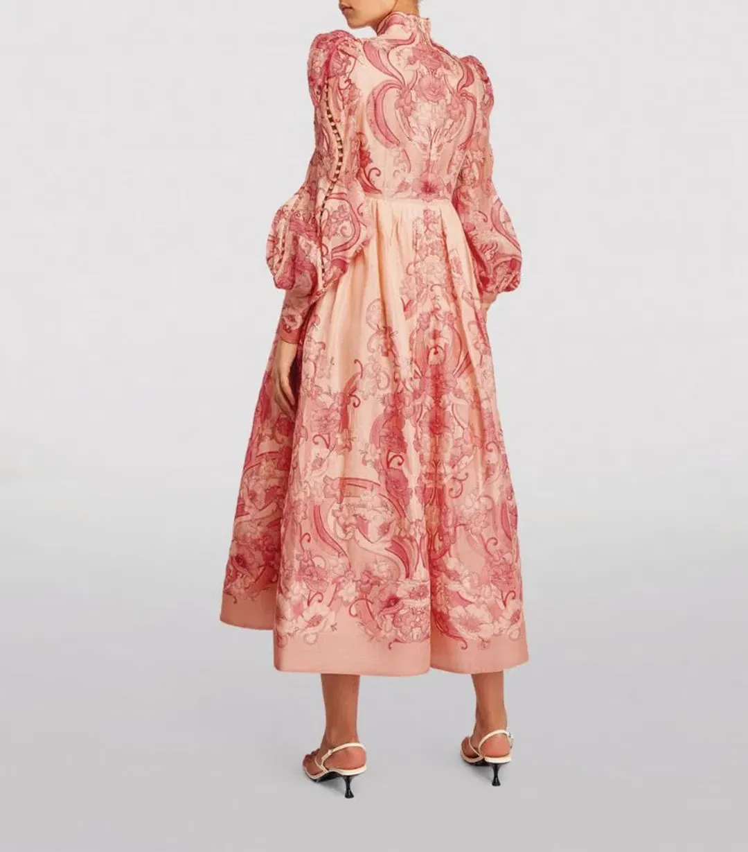 Zimmermann Concert Poppy Midi Dress Print Size 1/Au 10 for rent on The Volte - main image