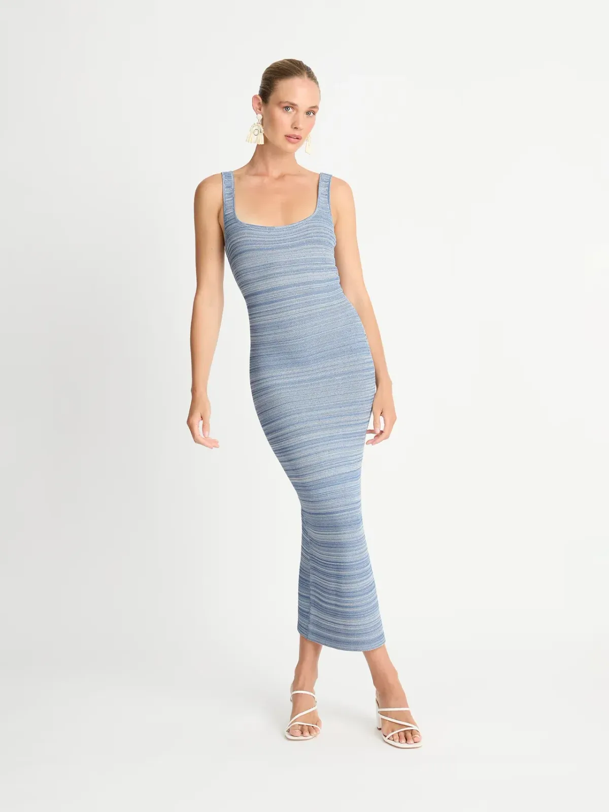 Sheike Hannah Knit Dress Blue Size S/AU 8 - Image 1