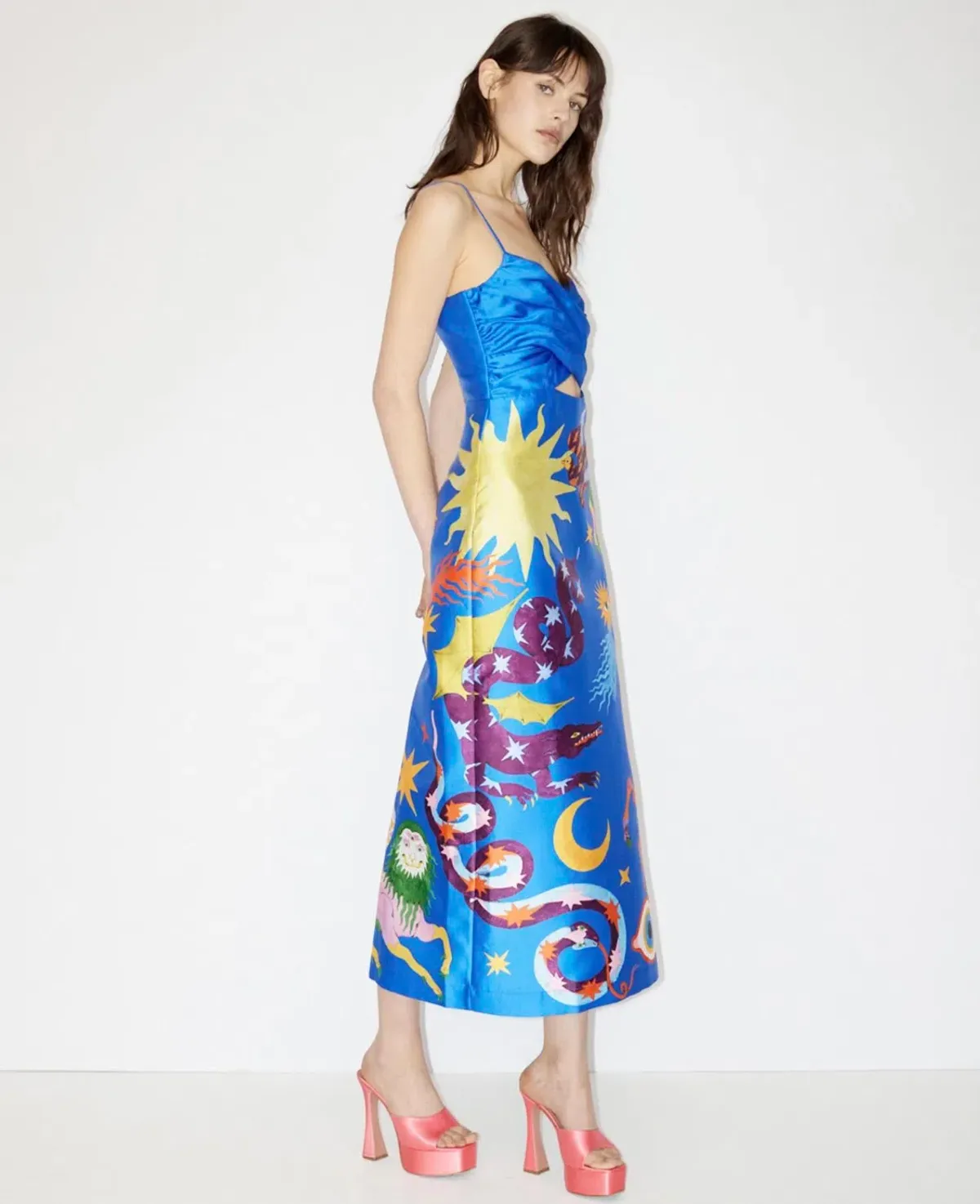 Alemais Guardian Midi Dress Blue Size 6 / XS - Image 2