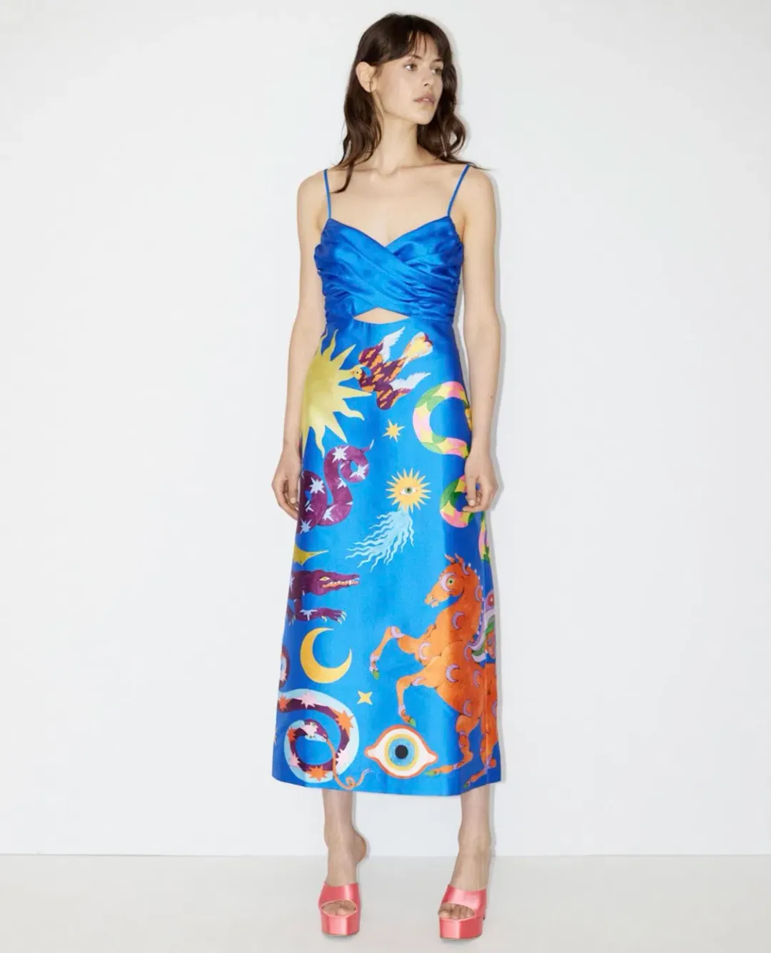 Alemais Guardian Midi Dress Blue Size 6 / XS for rent on The Volte - main image