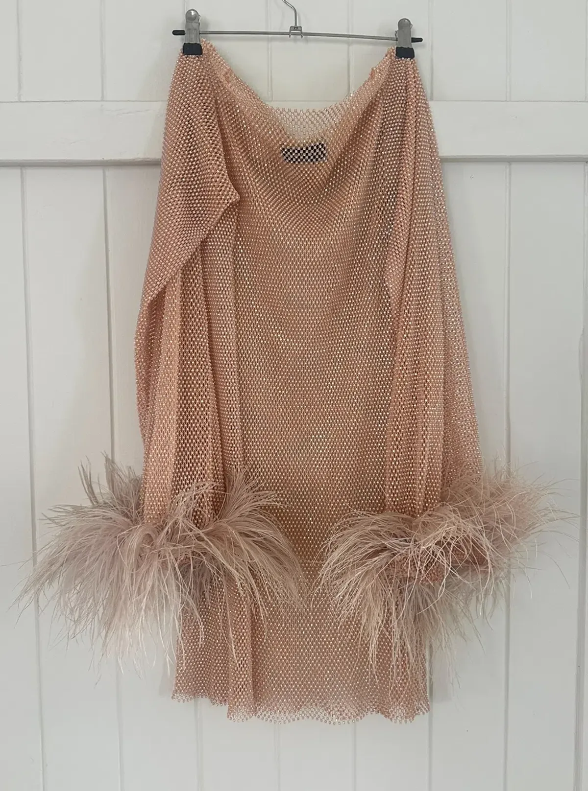 Santa Brands Feathers Mini Dress Blush One Size  - Image 6