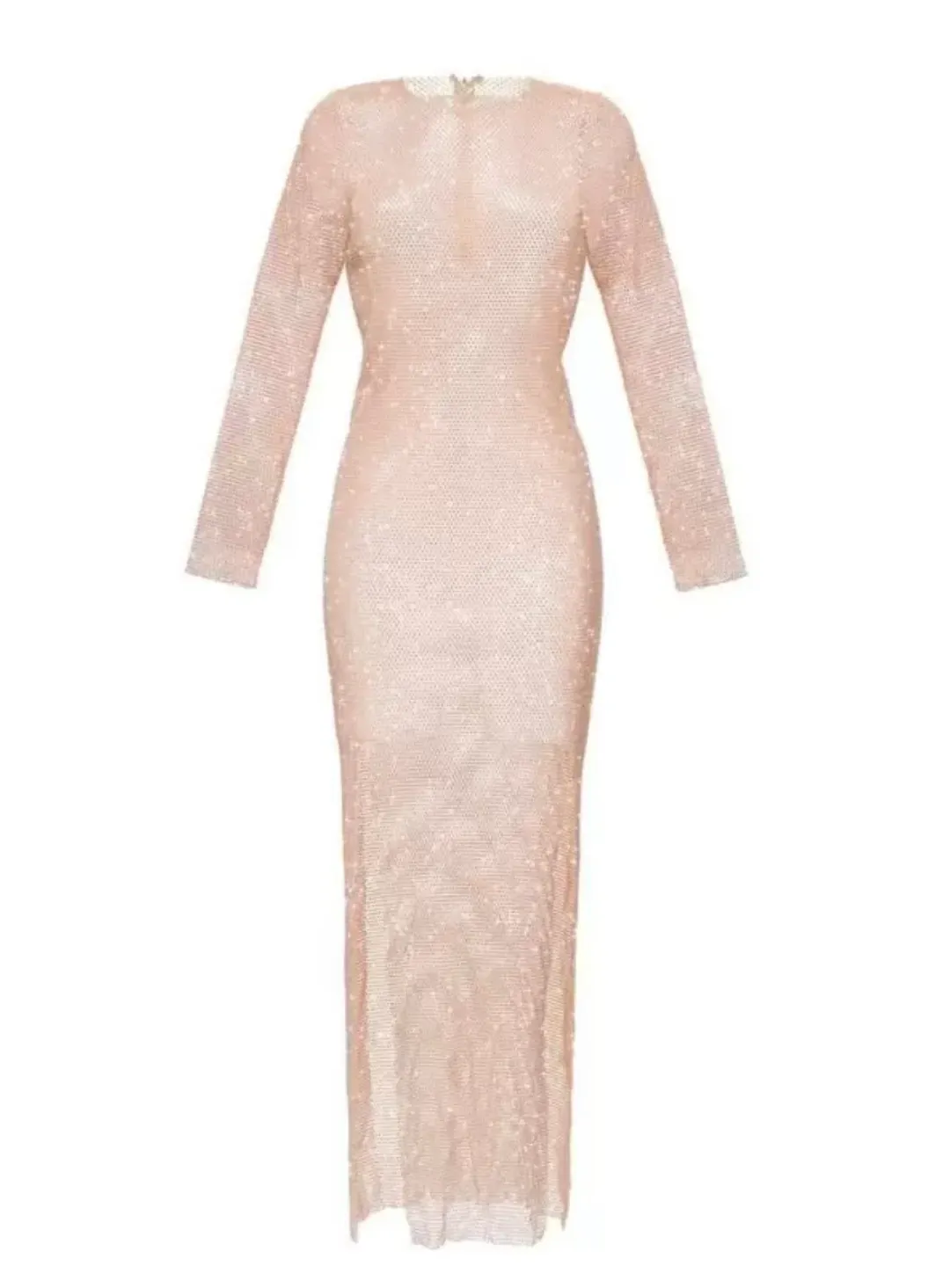 Santa Brands Blush Diamonds Maxi Dress Blush Size 10 for rent on The Volte - main image