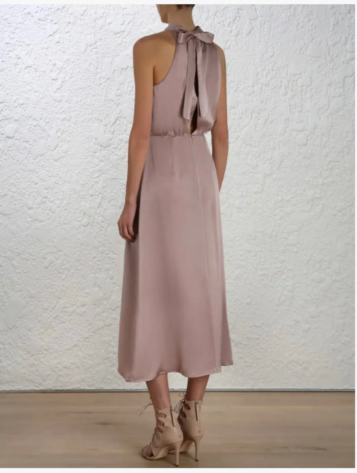 Zimmermann Sueded Picnic Dress Mink Size 2 /AU 12 - Image 2