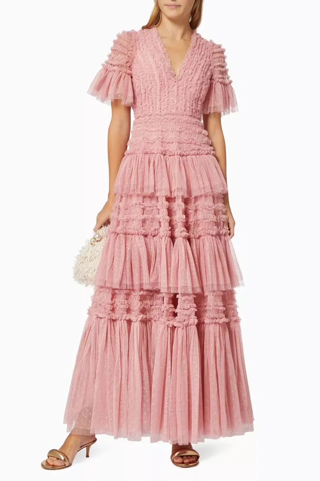 Needle and Thread | Clarabelle Gown | Pink | Size 10 for rent on The Volte - main image