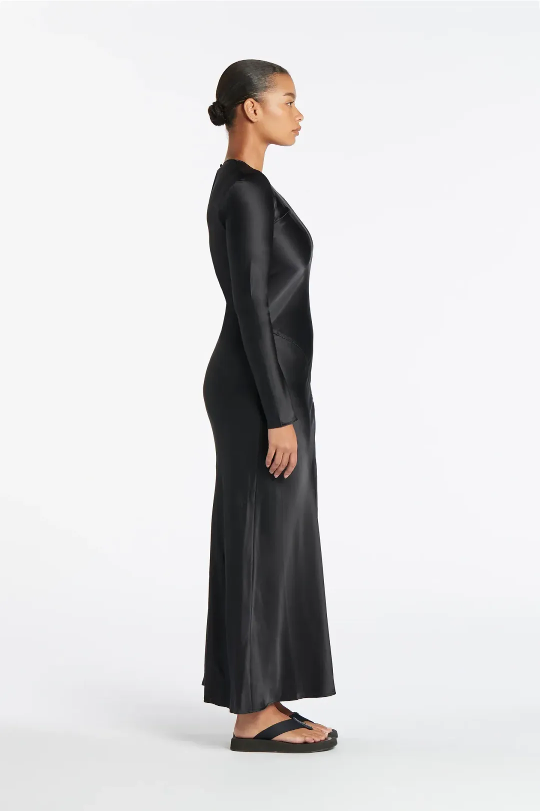 Sir the Label Soleil Long Sleeve Dress Black Size 2/Au 10 for rent on The Volte - main image