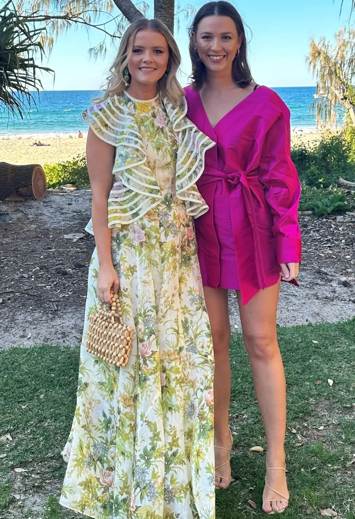 Alemais Eden Flounce Midi Dress Floral Size 8 - Image 2