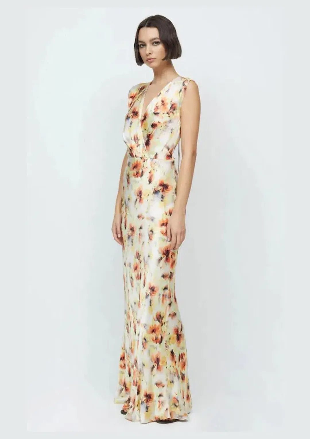 Bec & Bridge Sunset Floral Wrap Maxi Dress Size 10 for rent on The Volte - main image