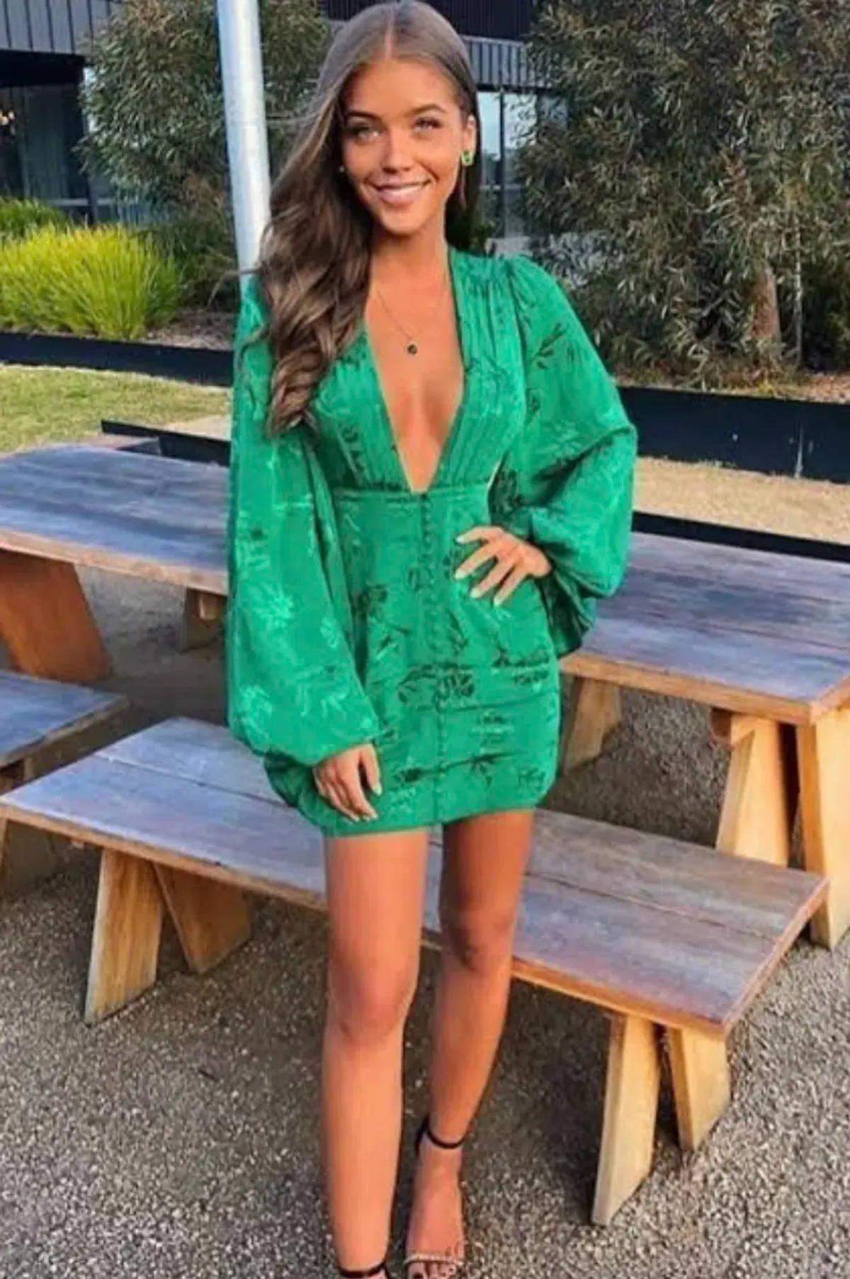 Rat & Boa Isabella Dress Green Size 8 - Image 5