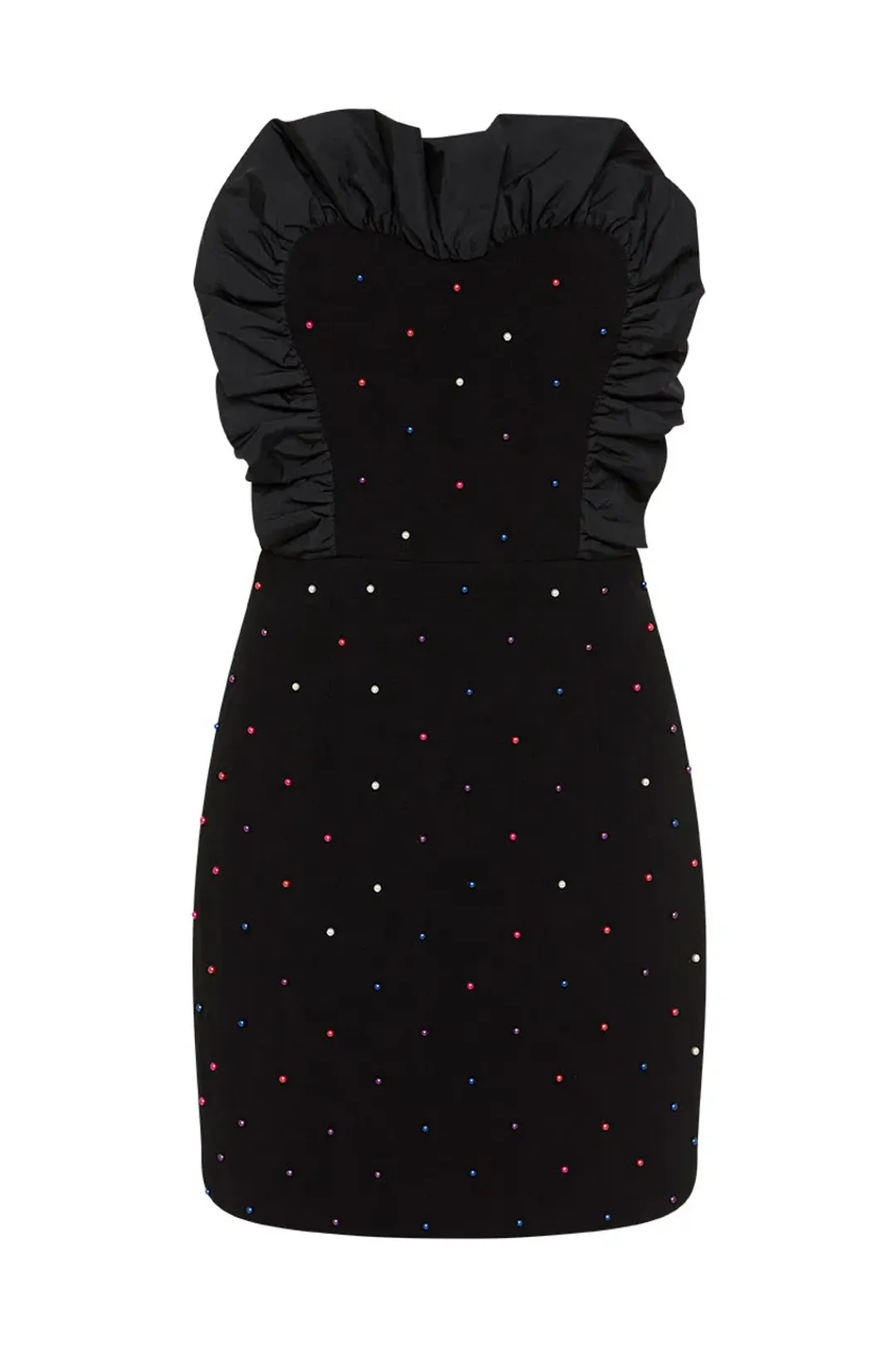 Rebecca Vallance Pollock Strapless Mini Dress Black Size 10 for rent on The Volte - main image
