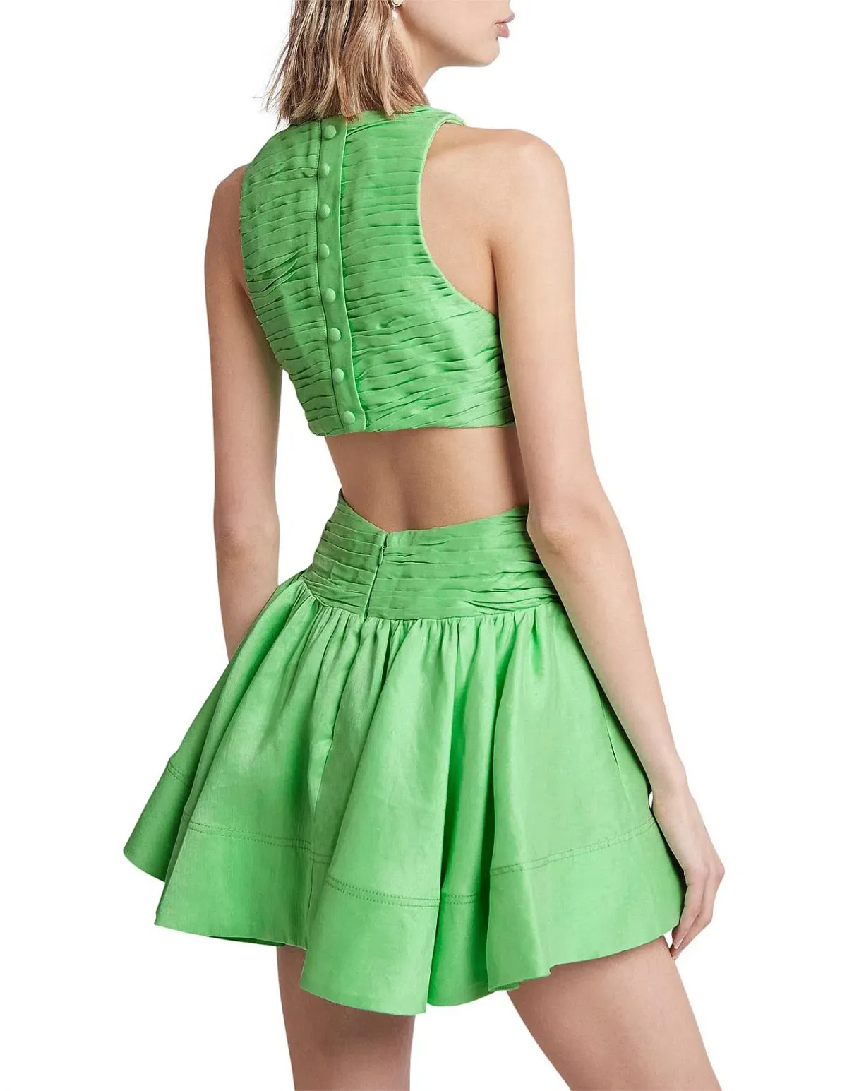 AJE Introspect Mini Dress Green Size 12 - Image 3