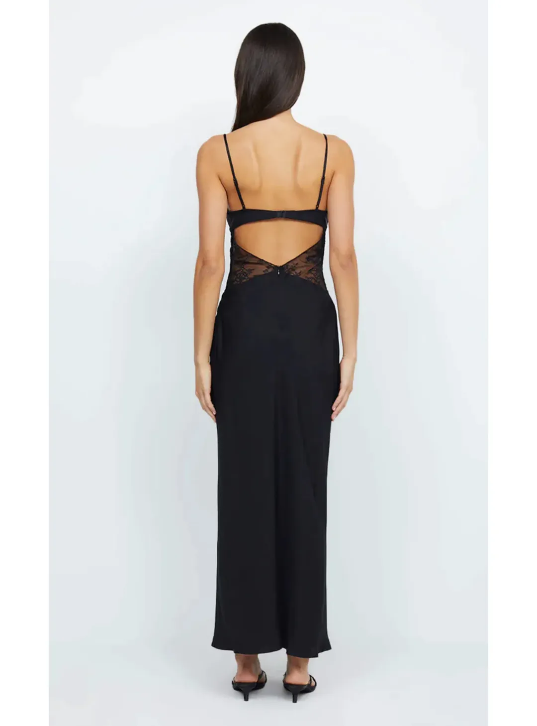 Bec & Bridge Nora Lace Maxi Dress Black Size AU 6   for rent on The Volte - main image
