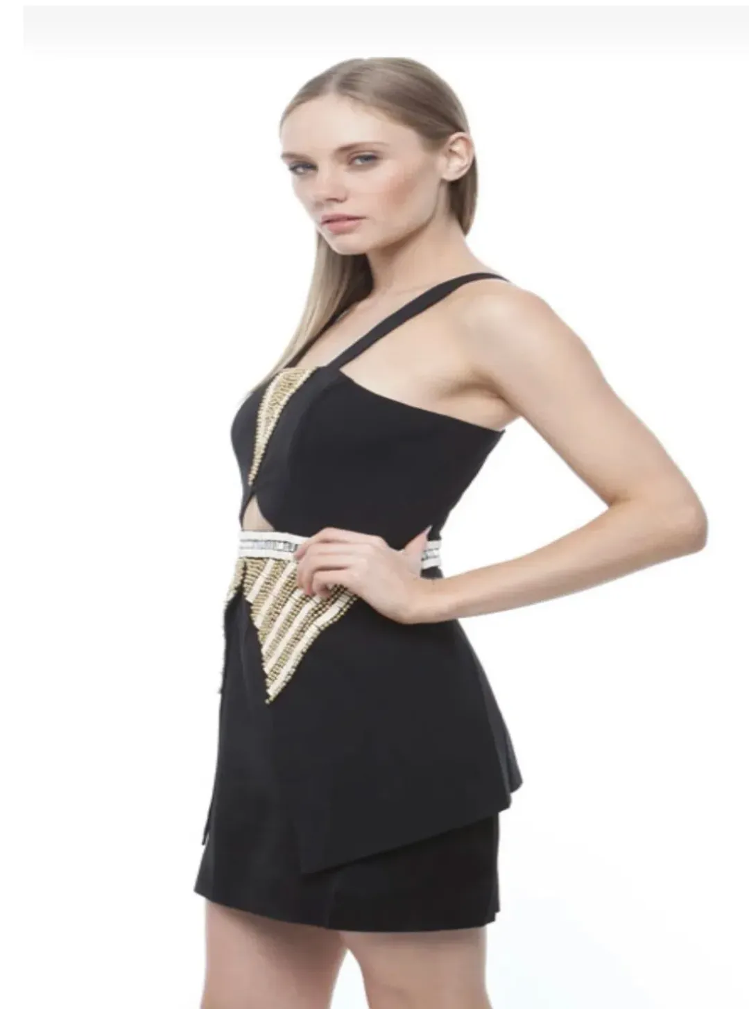 Sass & Bide Worn By Men Dress in Sharp Shapes Beaded Size 6 for rent on The Volte - main image