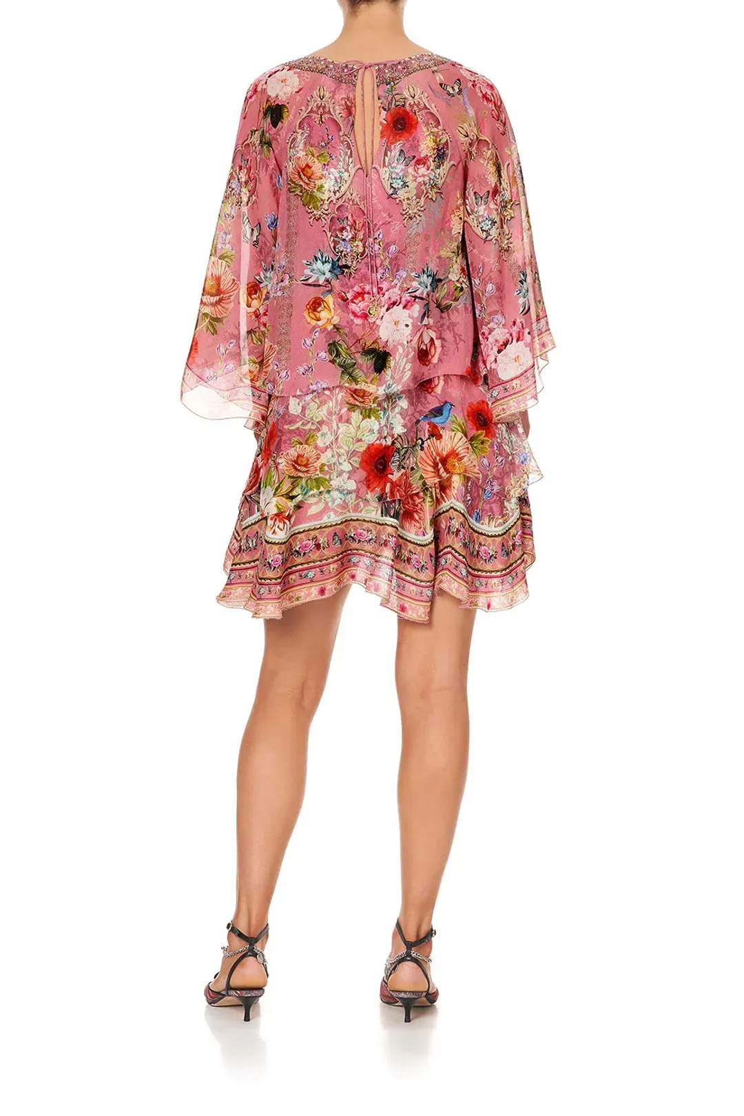 Camilla Layered Frill Short Dress Floral Size XXS/ Au 4 for rent on The Volte - main image