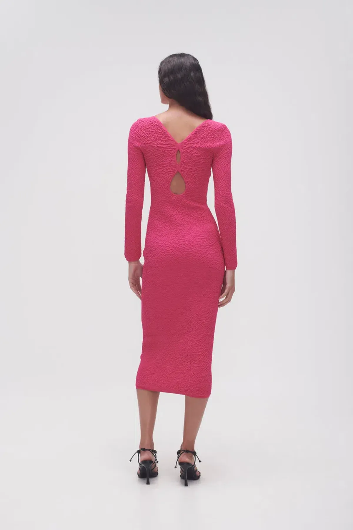 Aje Echo Bubble Body Dress Pink Size XXS/AU 4 - Image 2
