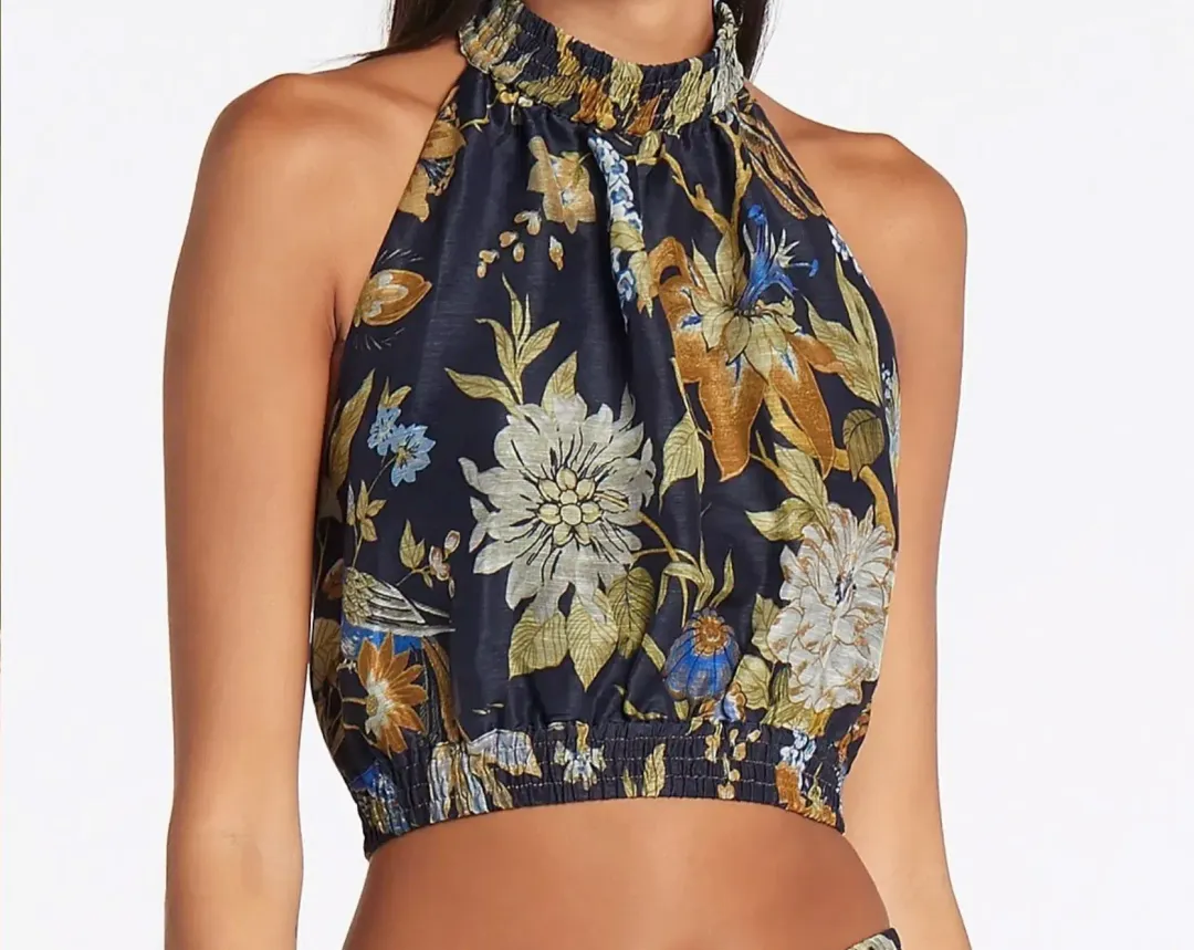 Sir the Label Lilian Halter Top Floral Size 2 / AU 10 for rent on The Volte - main image