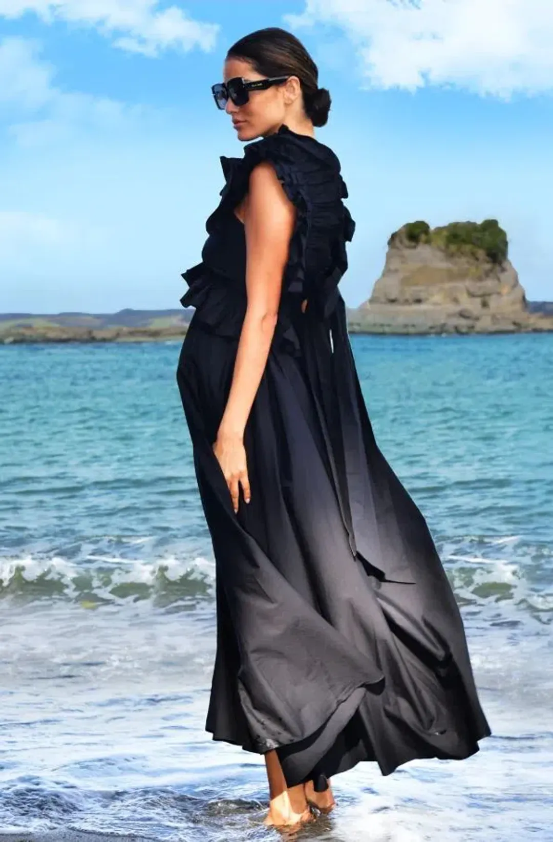Trelise Cooper Got the Frills for You Dress Black Size L / AU 14 for rent on The Volte - main image