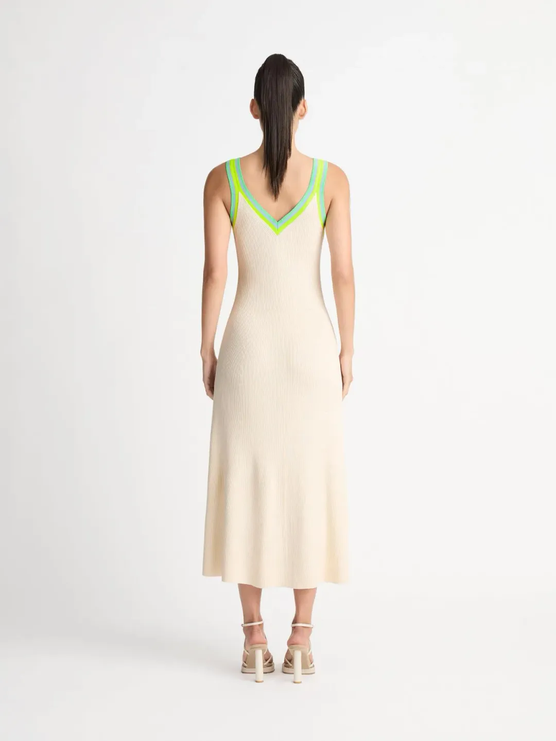 Sheike Elevation Knit Dress Ecru Size S / AU 8 for rent on The Volte - main image