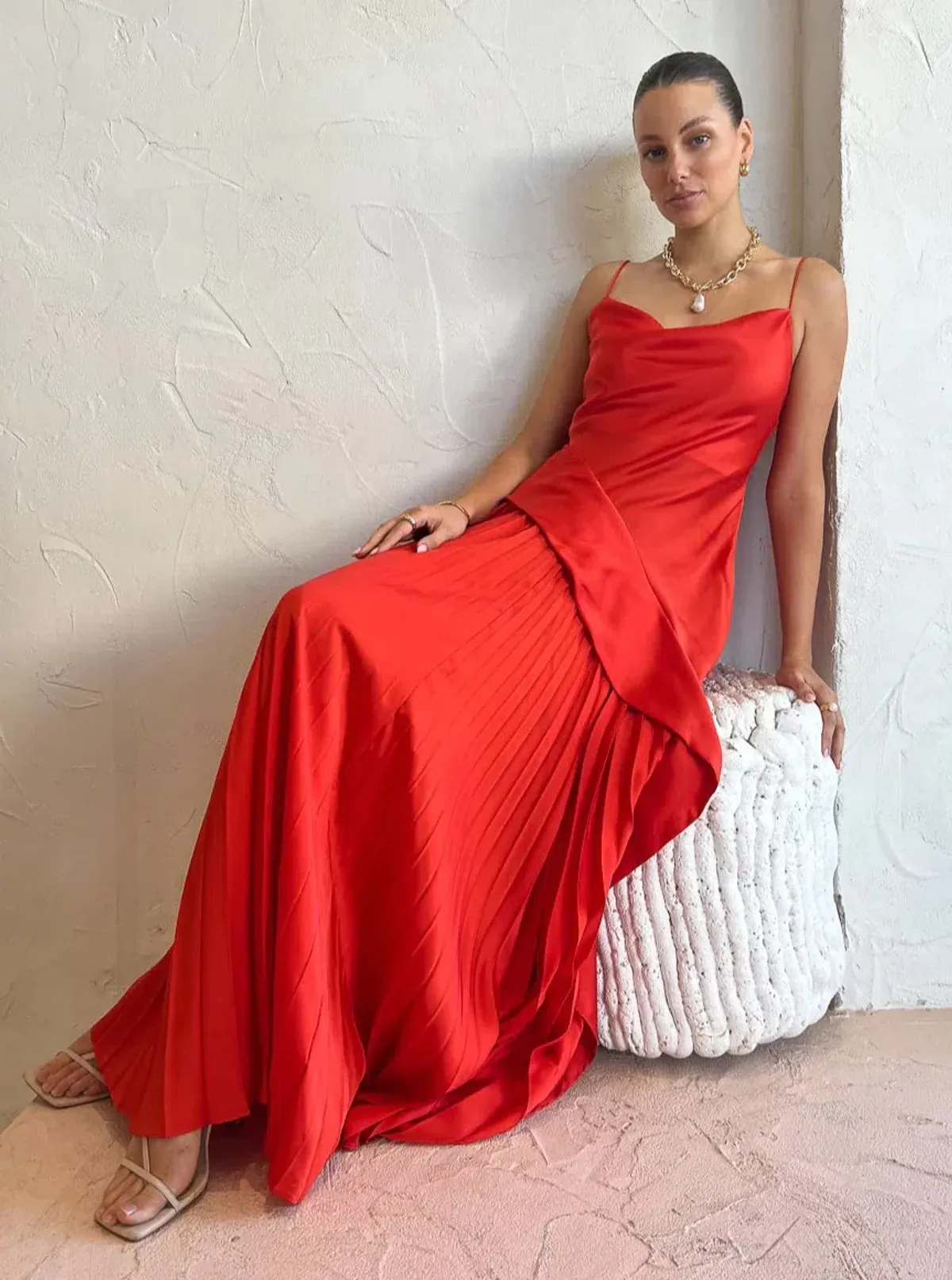 Acler OSullivan Dress in Scarlet Size 10 - Image 4