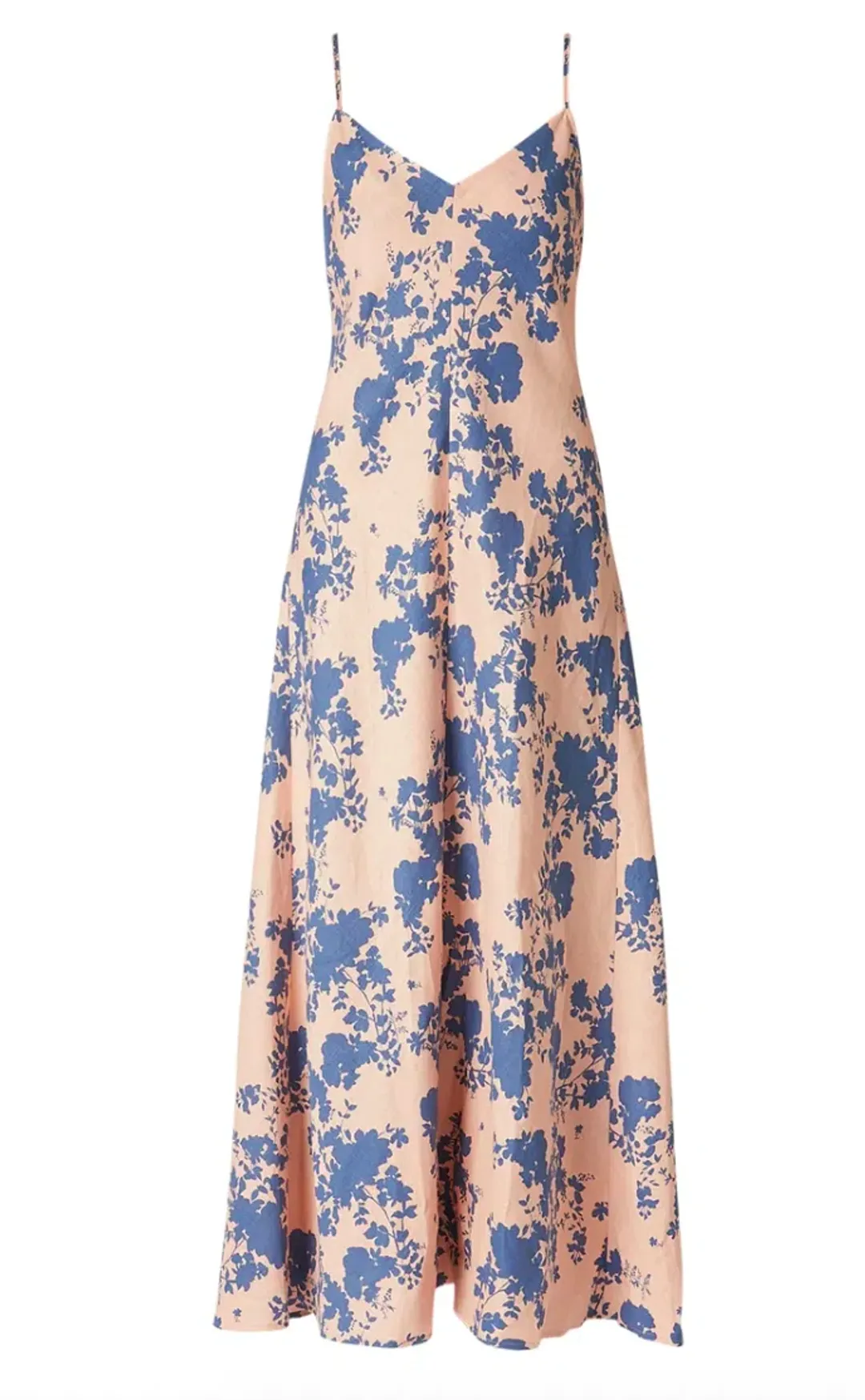 Scanlan Theodore Coral Linen Slip Dress Floral Size 10 for rent on The Volte - main image