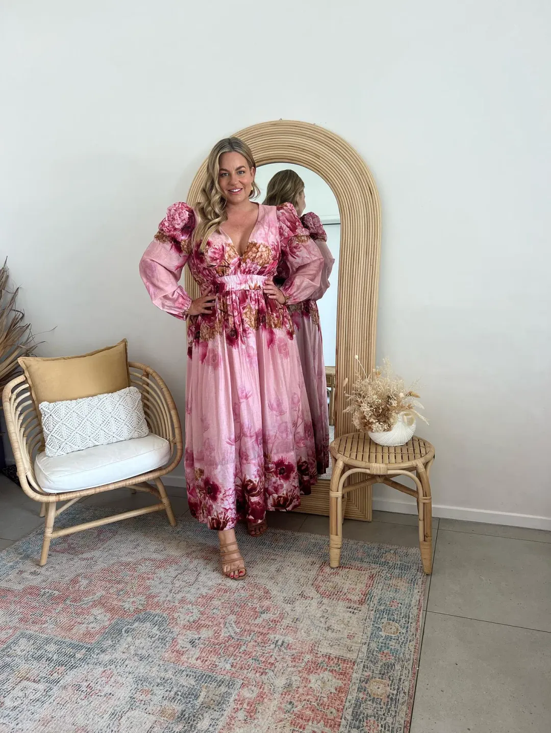 Sheike Swan Lake Midi Dress Floral Size 16 for rent on The Volte - main image