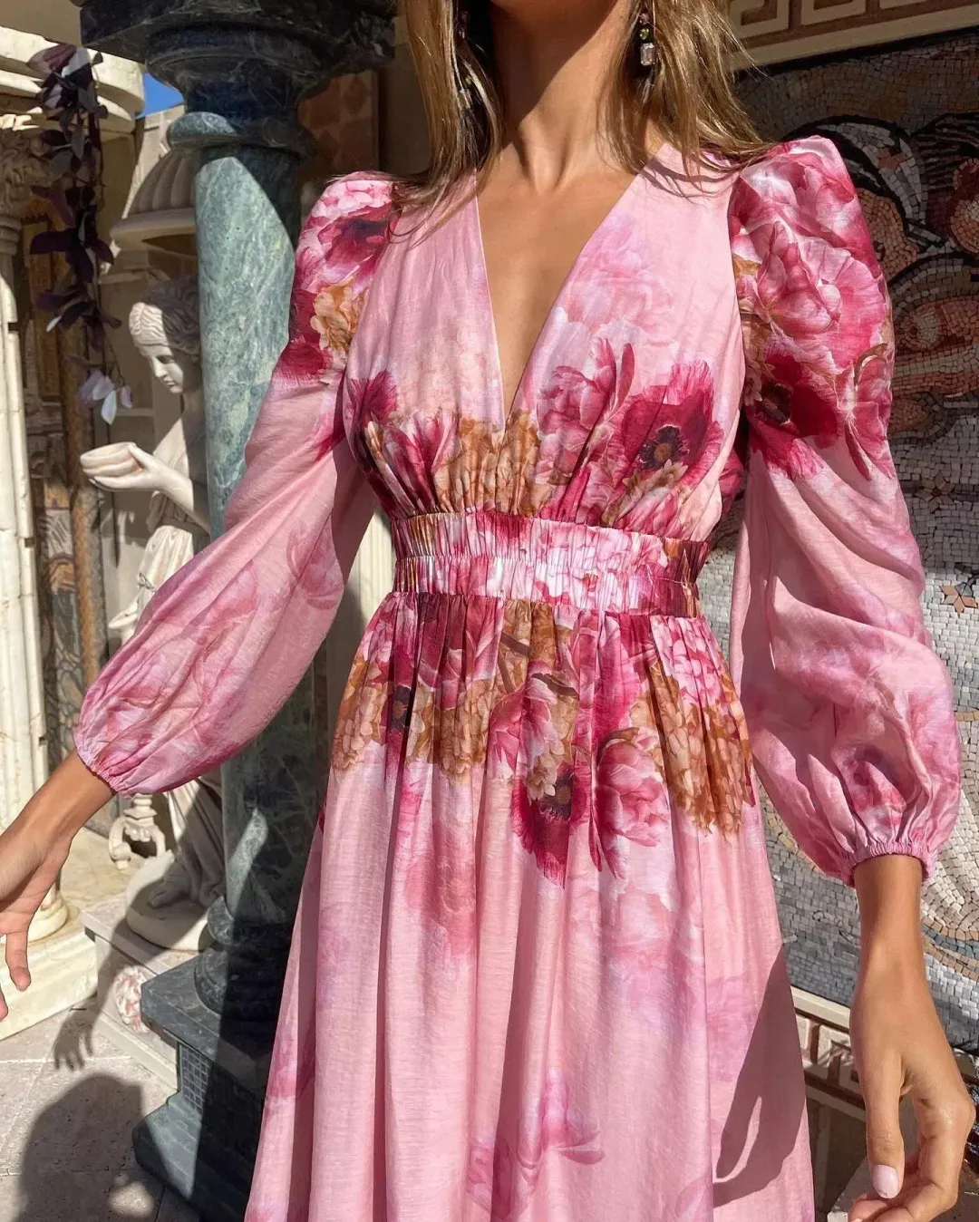 Sheike Swan Lake Midi Dress Floral Size 16 for rent on The Volte - main image