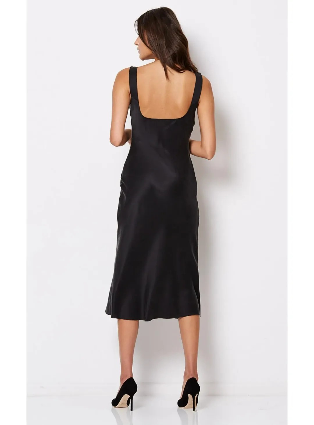 Bec & Bridge Linda Bias Midi Dress Black Size AU 10 for rent on The Volte - main image