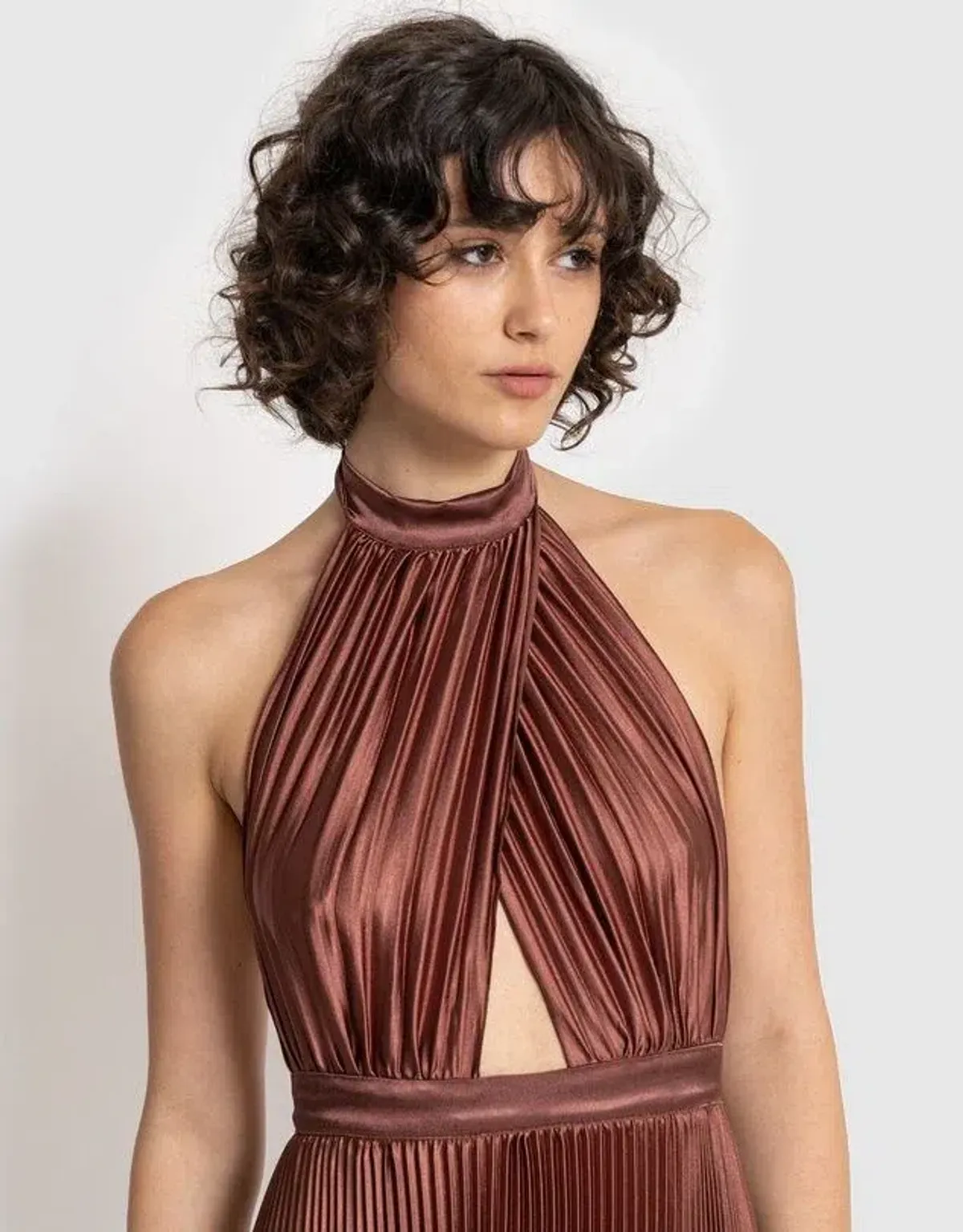 L’idee Renaissance Gown Chocolate Size 6 - Image 5