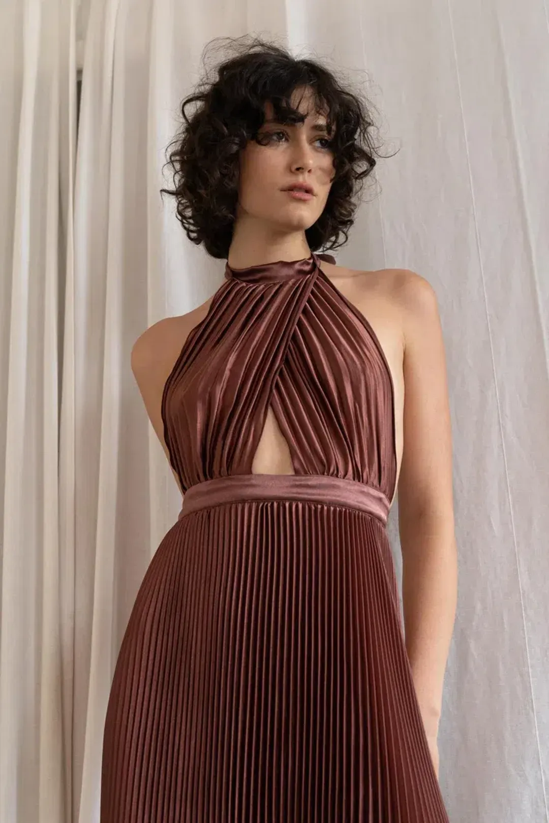L’idee Renaissance Gown Chocolate Size 6 for rent on The Volte - main image