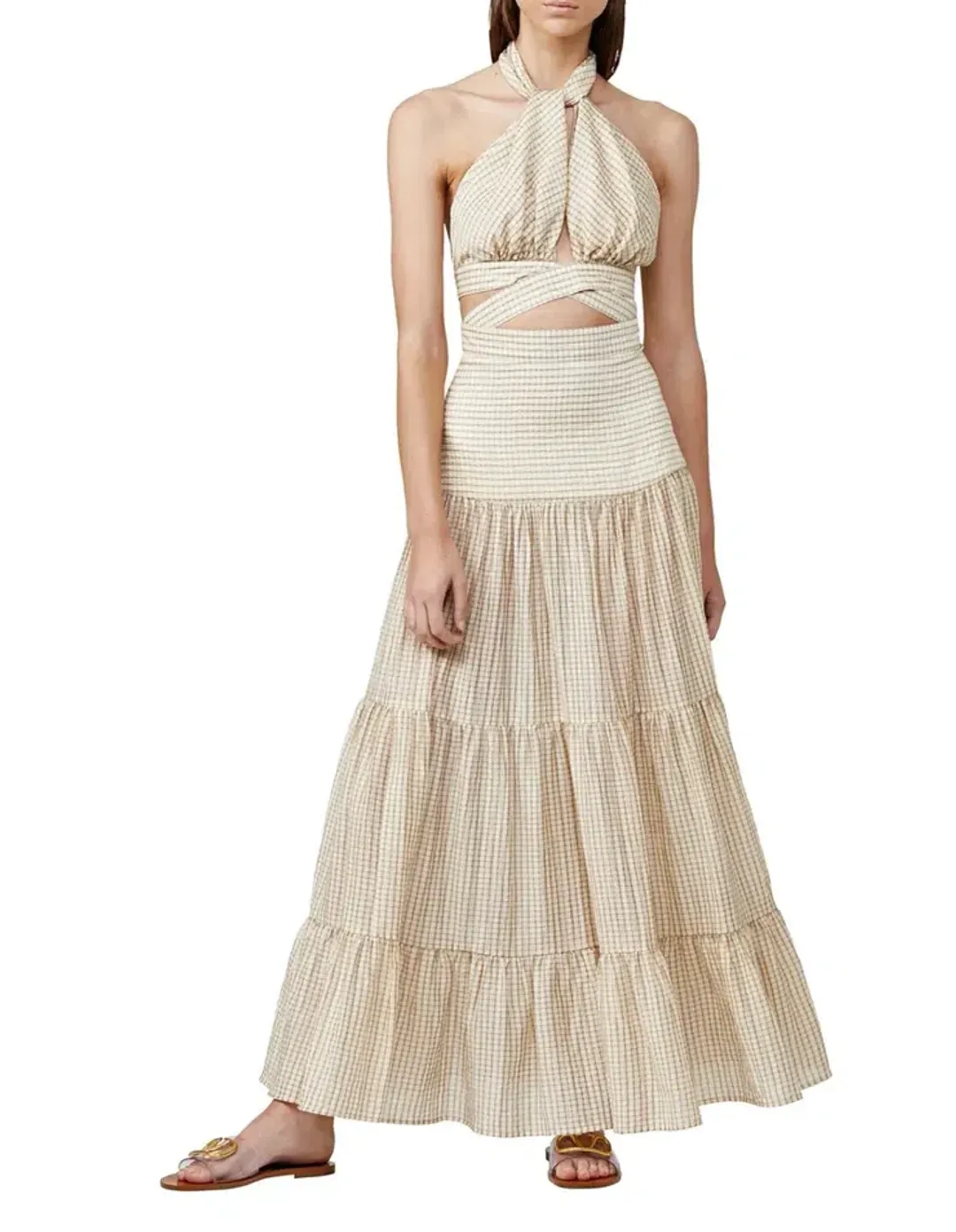 Significant Other Starship Maxi Dress Print Size 12 for rent on The Volte - main image