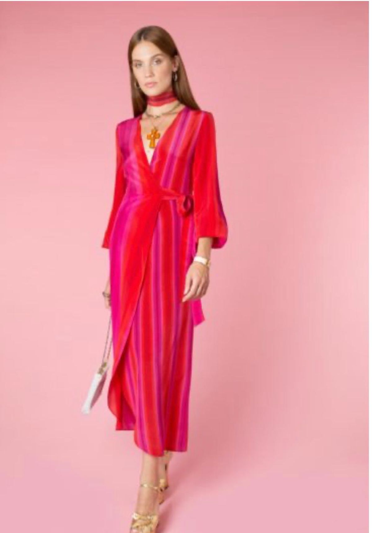 Rixo London Marni Studio Stripe Size AU 12 - Image 3