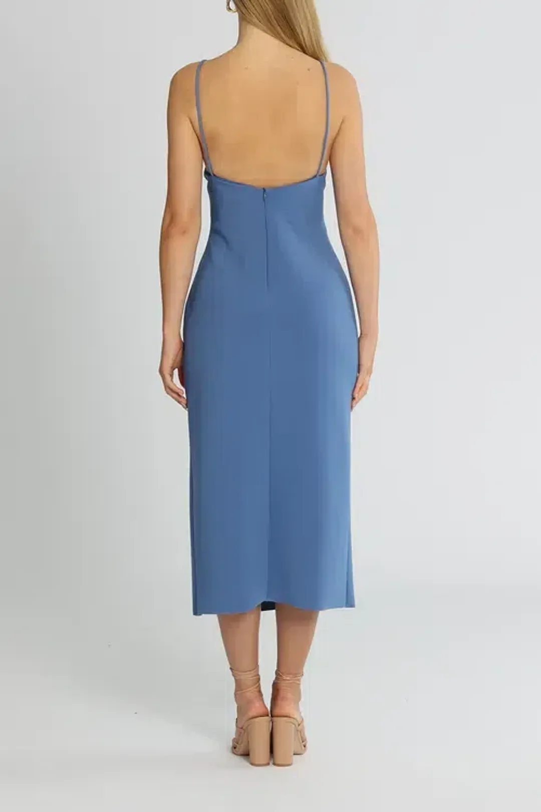 Bec & Bridge Josette Midi Dress Blue Size 14 for rent on The Volte - main image