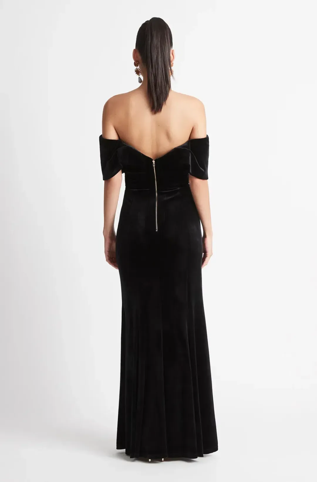 Sheike Vanity Velvet Gown Black Size 10 for rent on The Volte - main image