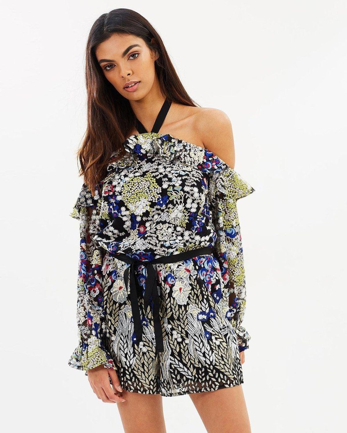 Ministry of Style Gardenia Romper Embroidered lace Size 10  - Image 2