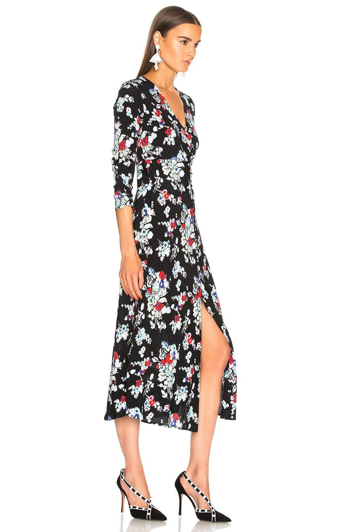 Rixo London Katie Dress Floral Bunch Size 12 - Image 3